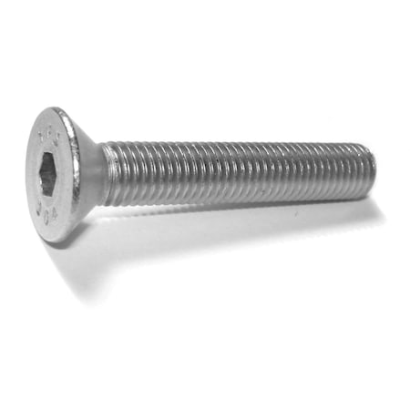 Midwest Fastener 1/4"-28 Socket Head Cap Screw, Flat, Plain 18-8 Stainless Steel, 1-1/2 in Length, 5 PK 79184